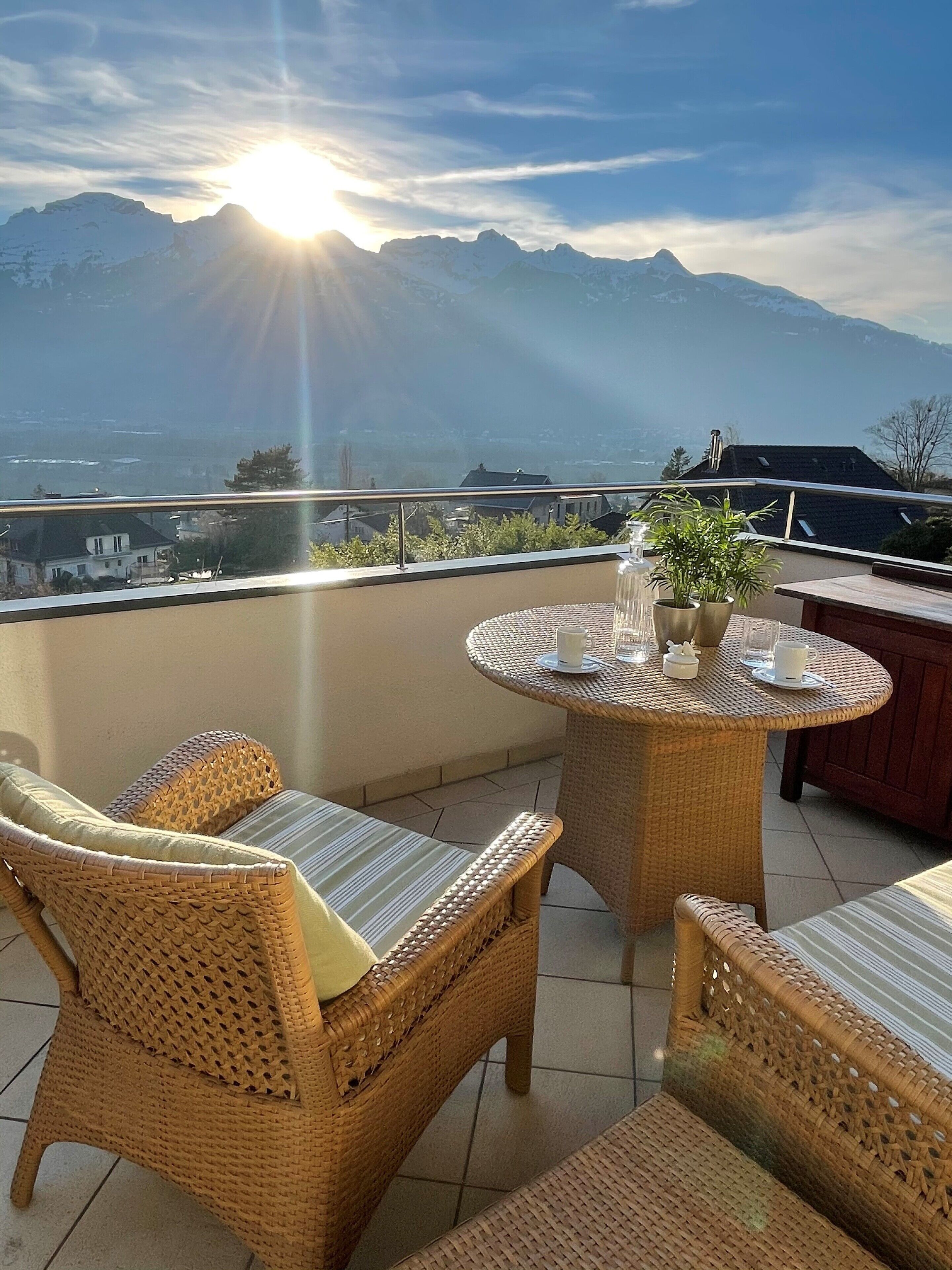 Chambre Double Panoramique, non-fumeur, vue montagne | Vue de la chambre