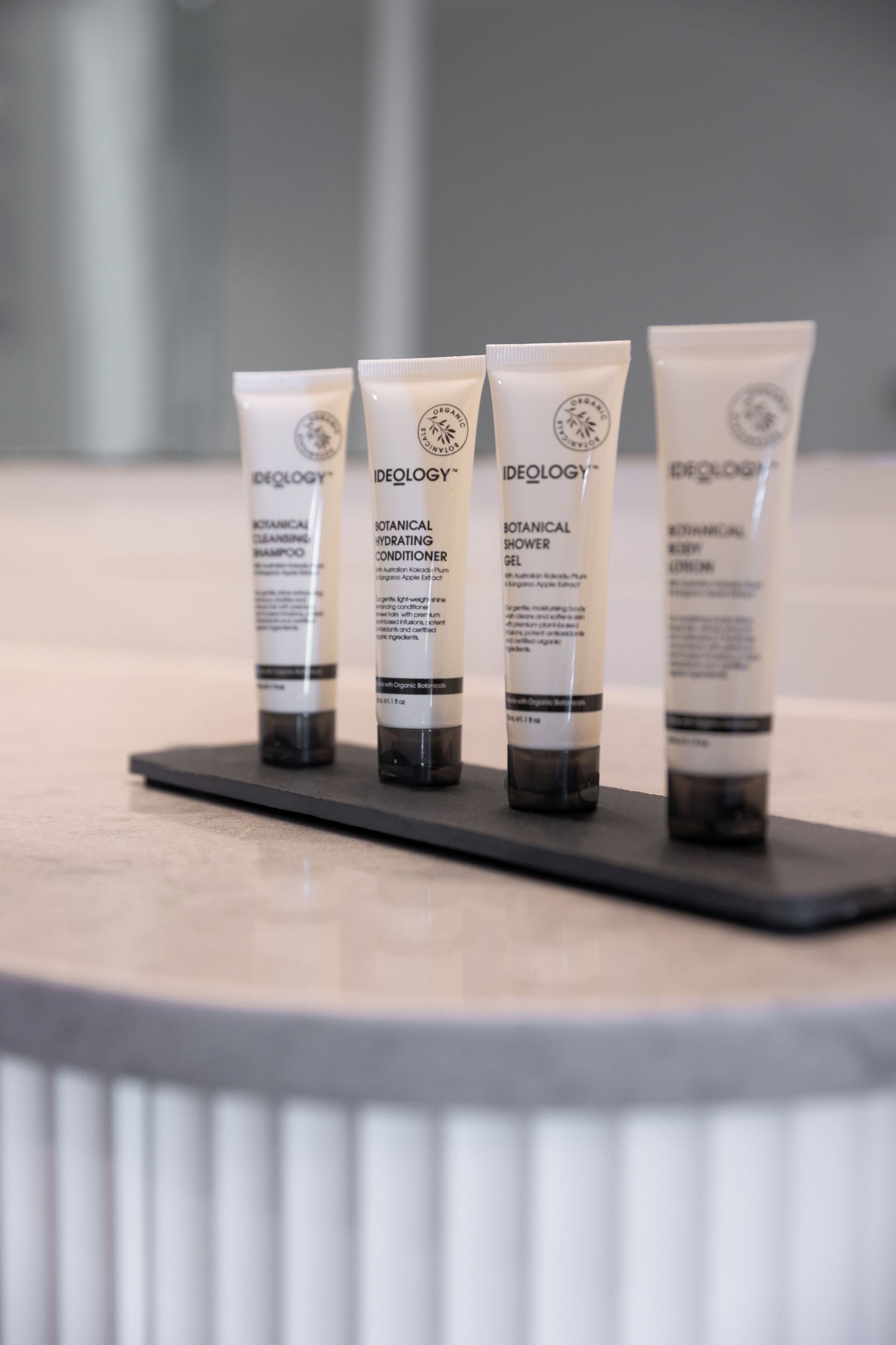 free toiletries, hair dryer, towels