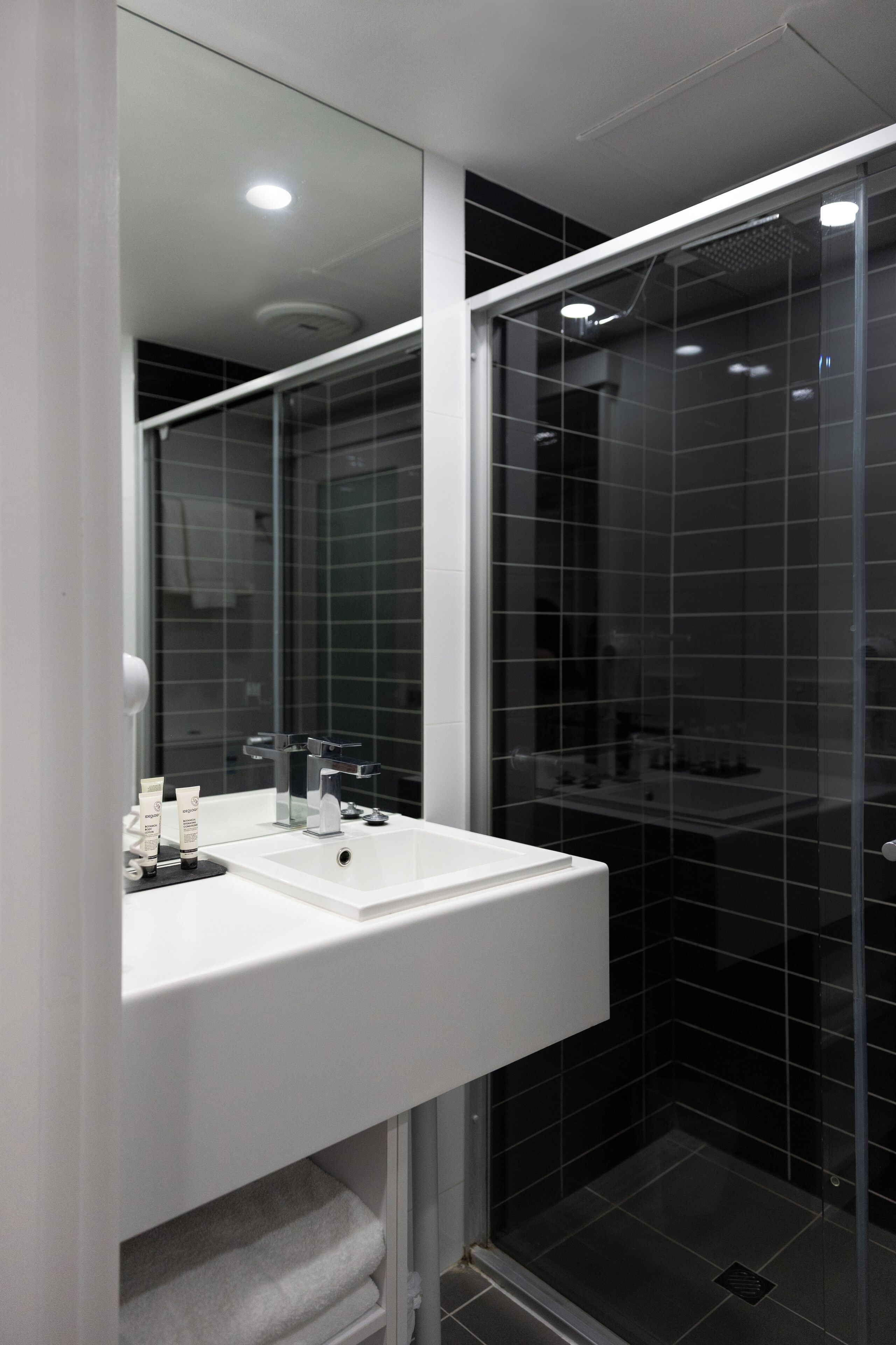 family room | bathroom | free toiletries, hair dryer, towels