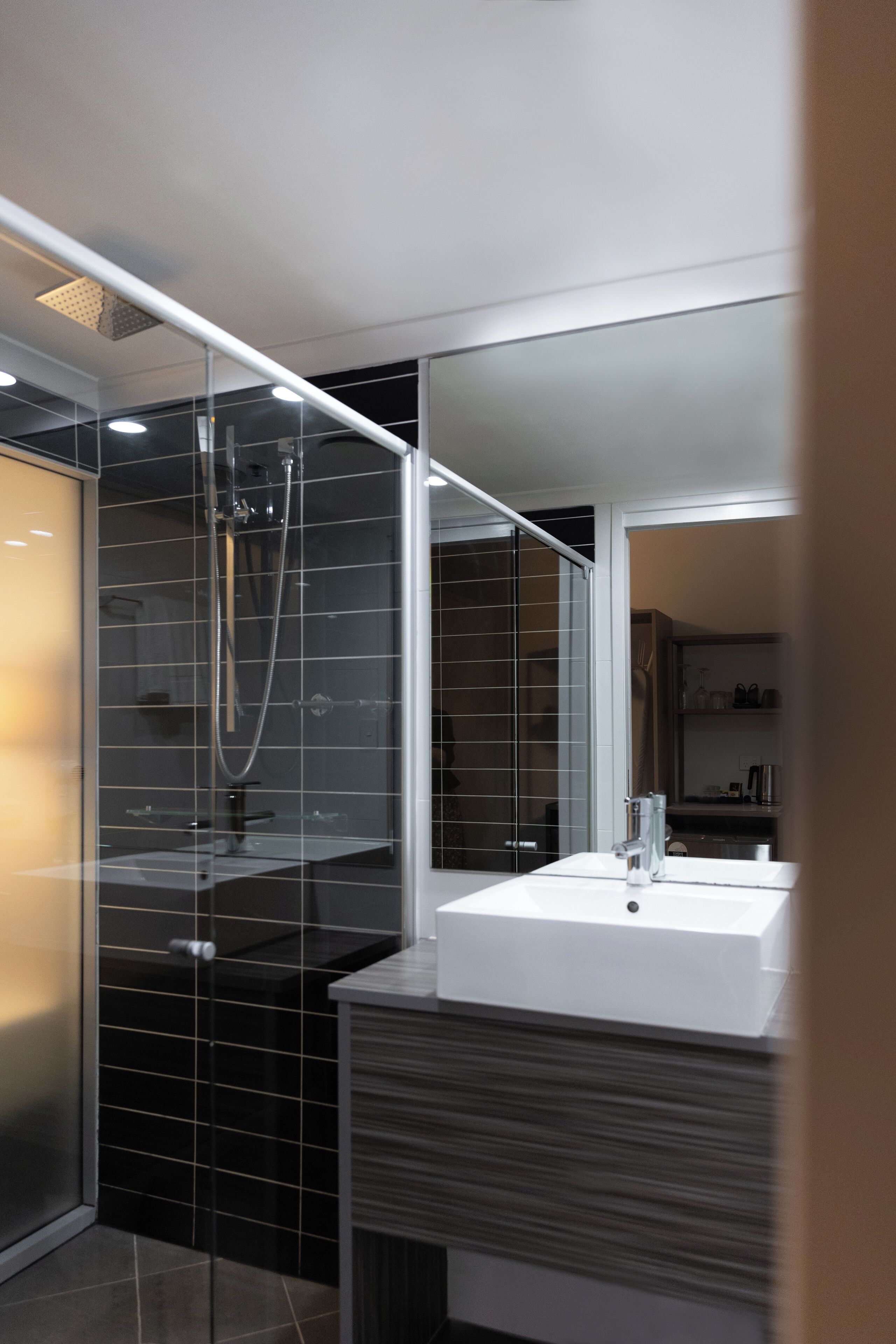 family room | bathroom | free toiletries, hair dryer, towels