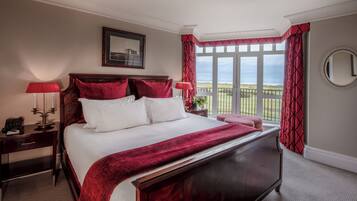 Deluxe Old Course King Suite | Premium bedding, minibar, in-room safe, desk