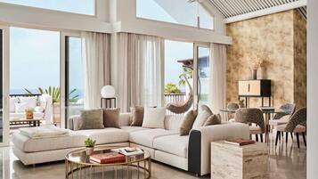 Suite, Beach View (Imperial) | Living area | TV, tablet, pay movies