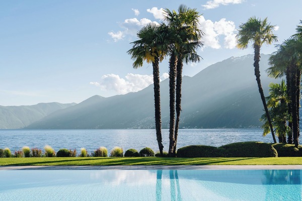 Indoor pool, outdoor pool, pool umbrellas, sun loungers