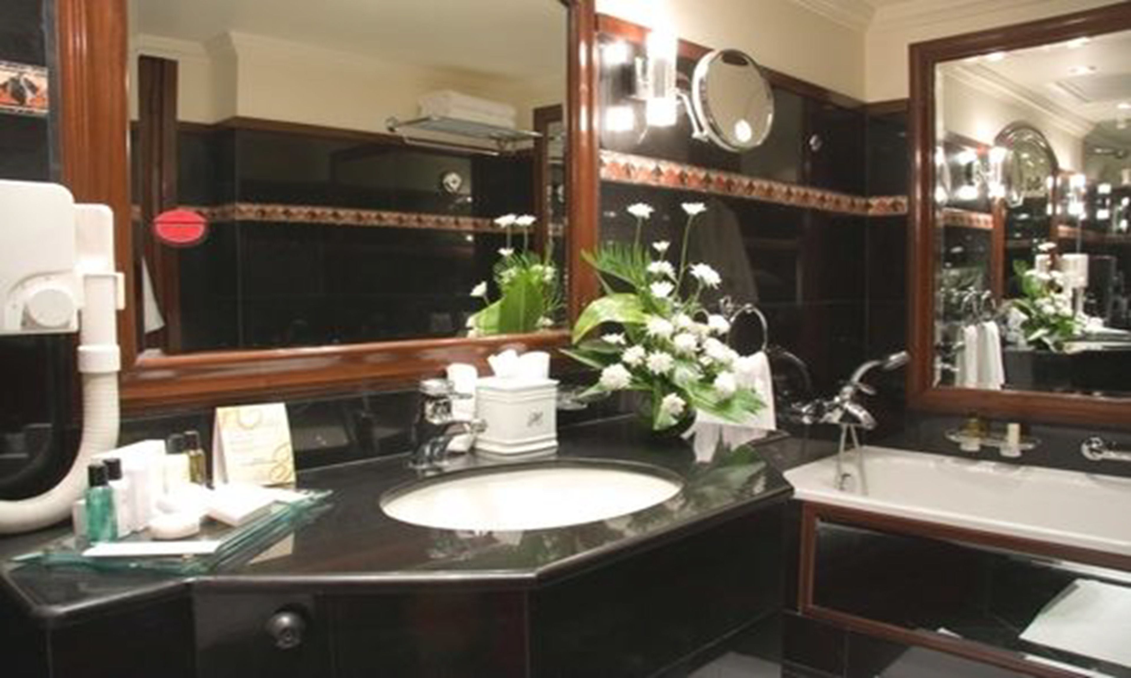 shower, free toiletries, hair dryer, bathrobes