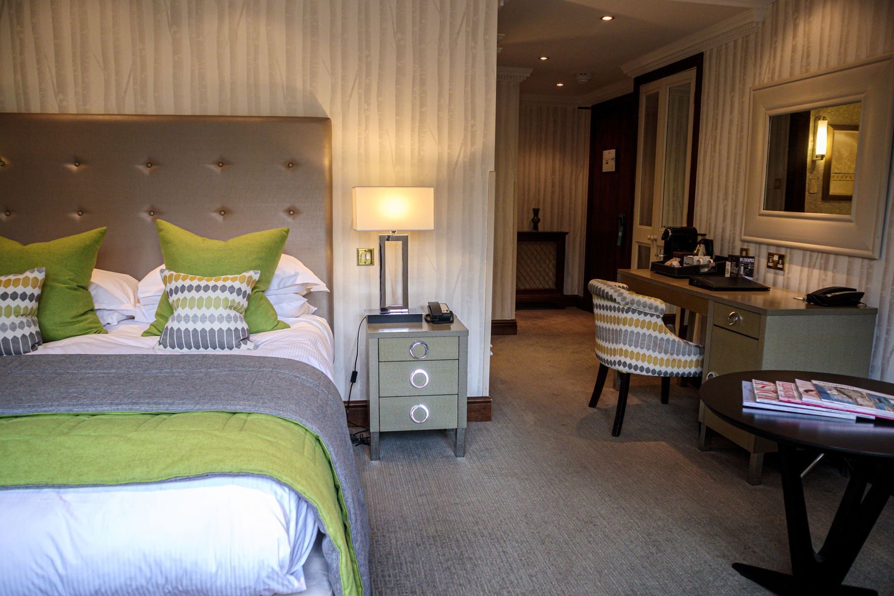 Egyptian cotton sheets, premium bedding, in-room safe