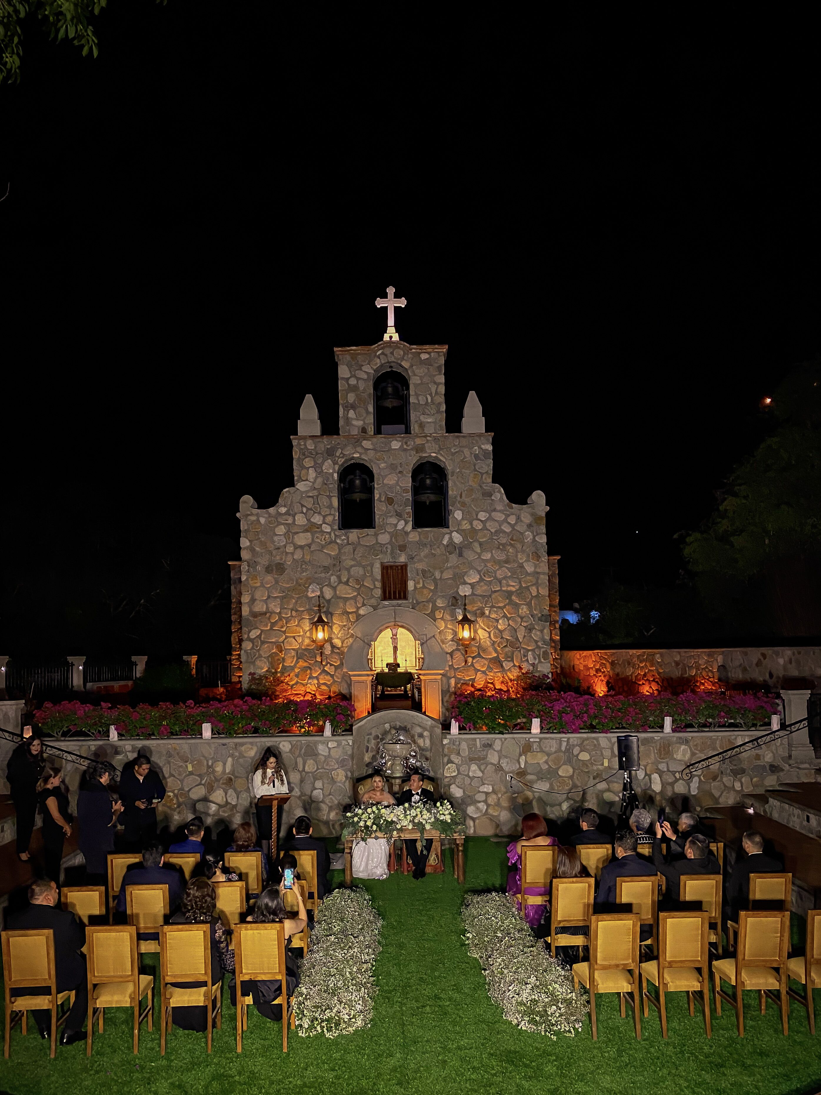 outdoor wedding area