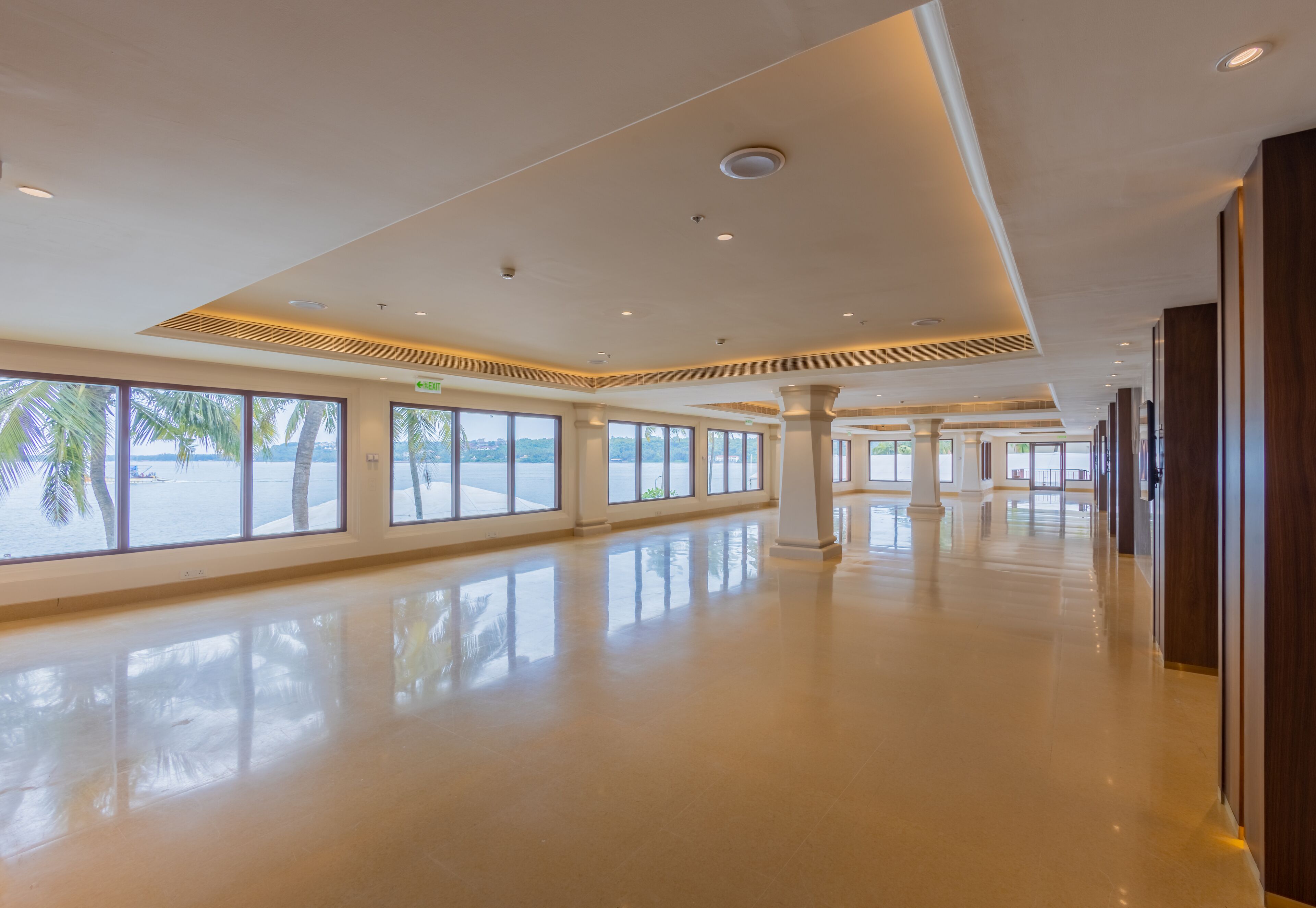 outdoor banquet area