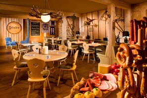 2 restaurants, breakfast, lunch, dinner served; local cuisine