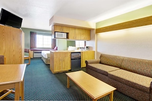 Suite Studio, 1 grand lit, non-fumeurs | Surmatelas, bureau, rideaux occultants, Wi-Fi gratuit