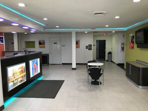 Sittområde i lobbyn