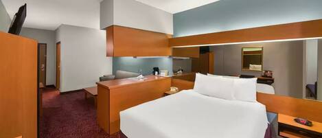 Escritorio y espacio para trabajar con laptop