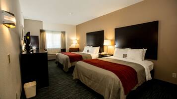 Standard Room, 2 Queen Beds, Non Smoking | Desk, iron/ironing board, rollaway beds, free WiFi