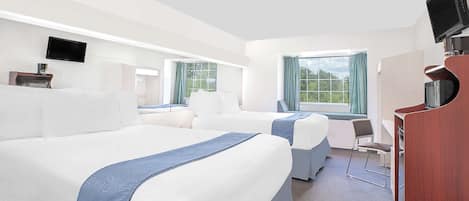 Standard Room, 2 Queen Beds, Non Smoking | Desk, iron/ironing board, free cots/infant beds, free WiFi