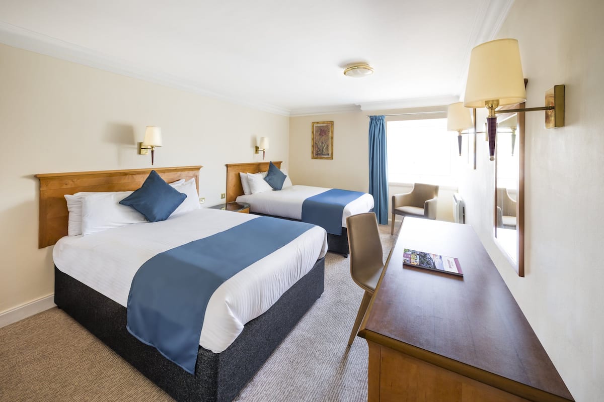 In-room safe, desk, iron/ironing board, cots/infant beds