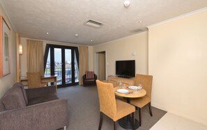 In-room safe, desk, blackout curtains, soundproofing