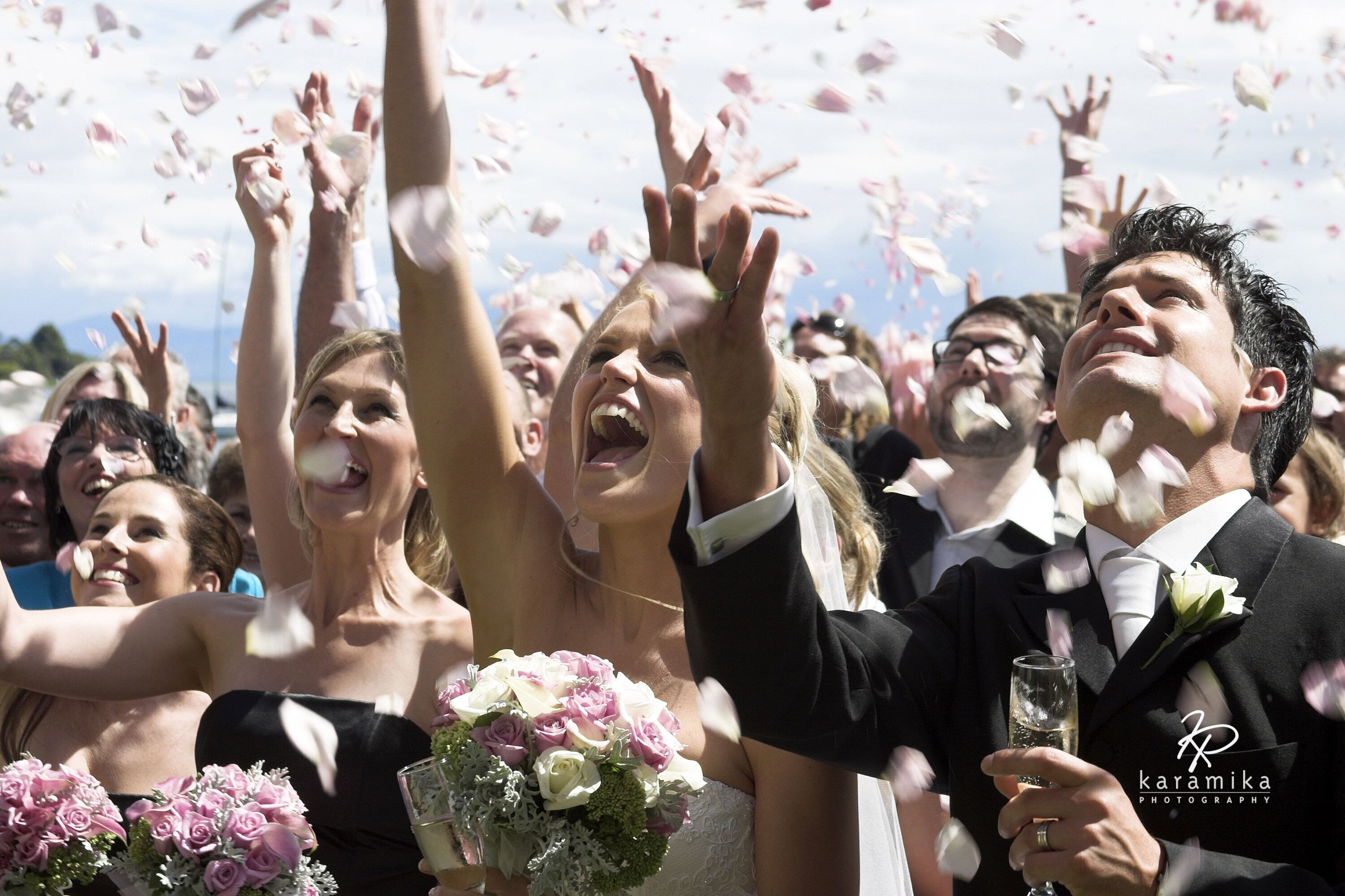 outdoor wedding area