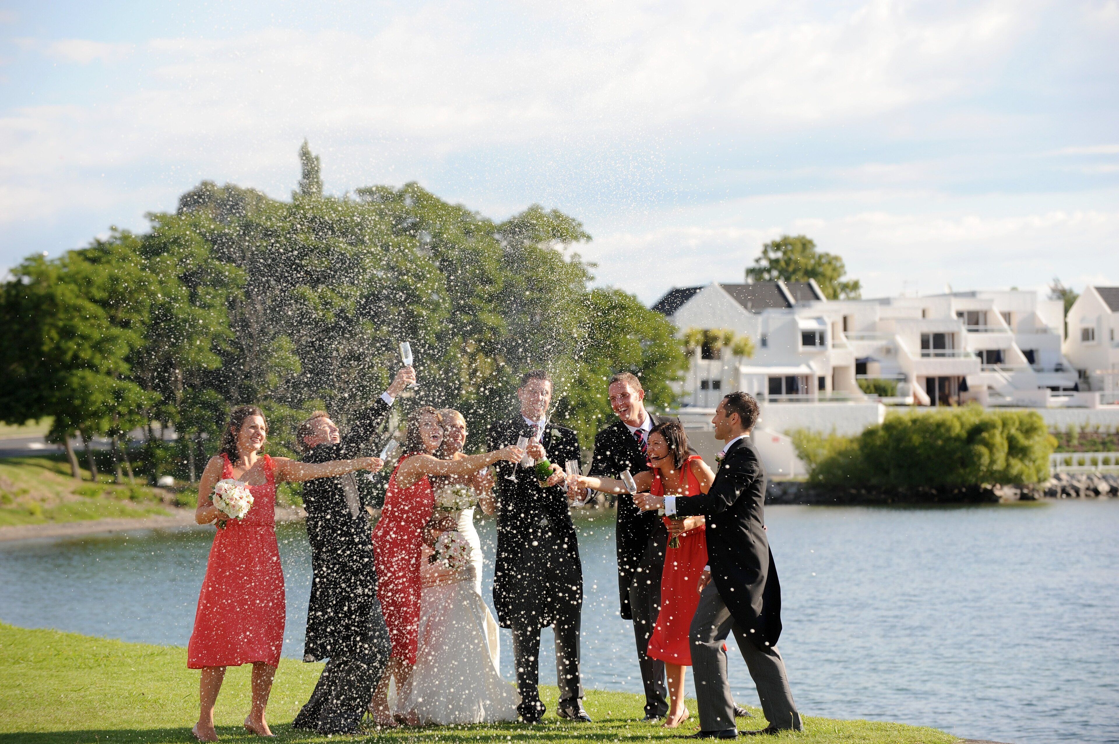 outdoor wedding area