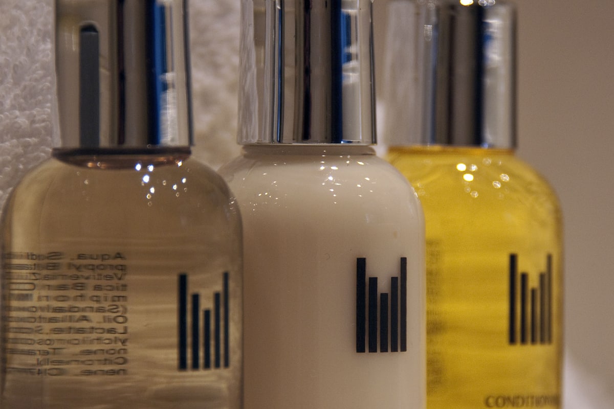 Free toiletries, hair dryer, bathrobes, towels