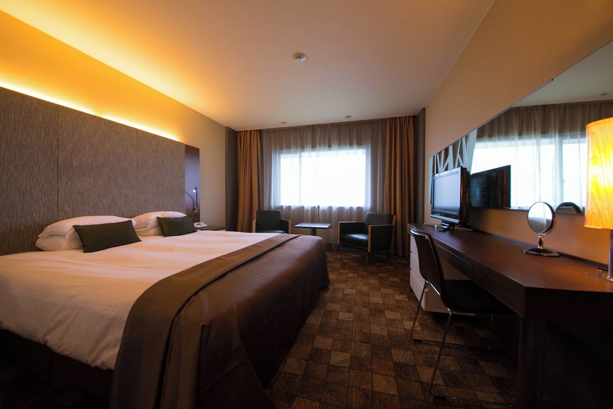 Kamar Double Deluks, Bebas Asap Rokok | Seprai premium, tirai kedap cahaya, dan setrika/meja setrika