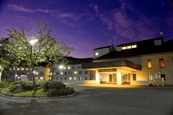 Front of property – evening/night