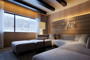 Junior Suite, 2 Single Beds | Living area | 26-inch LCD TV with digital channels, TV, table tennis