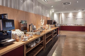 Daily buffet breakfast (EUR 12.50 per person)
