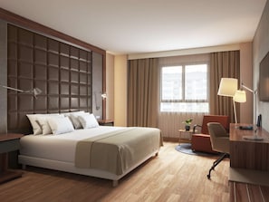 Minibar, in-room safe, desk, blackout curtains