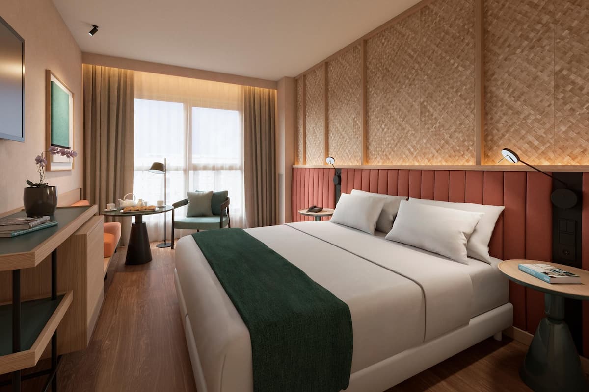 Ropa de cama de alta calidad y minibar