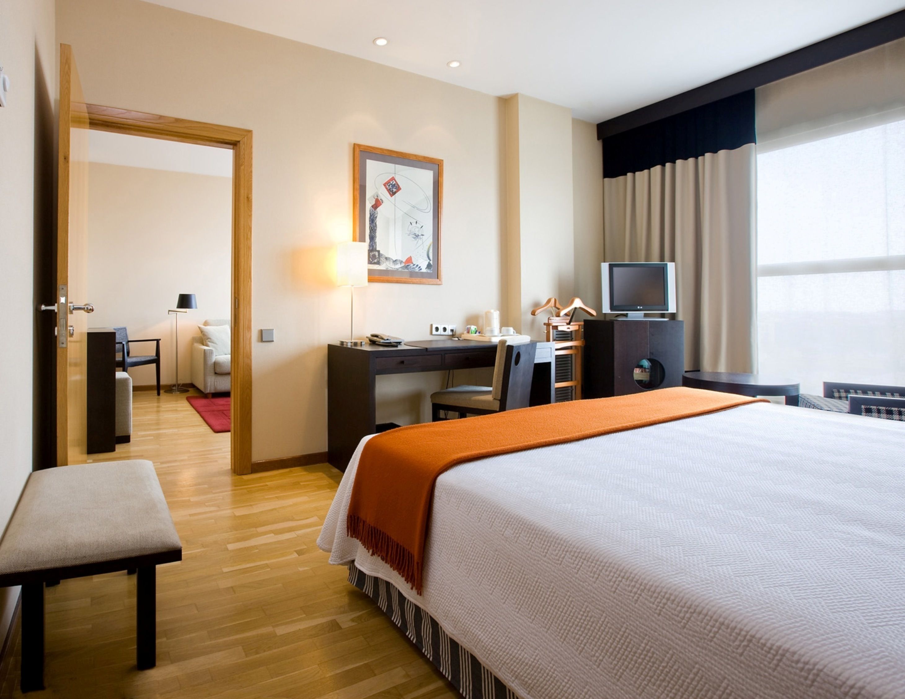 Premium bedding, minibar, in-room safe, desk