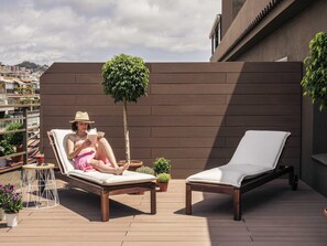 Chambre Supérieure, 1 grand lit, terrasse