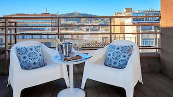 Ropa de cama de alta calidad y minibar
