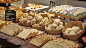 Daily buffet breakfast for a fee