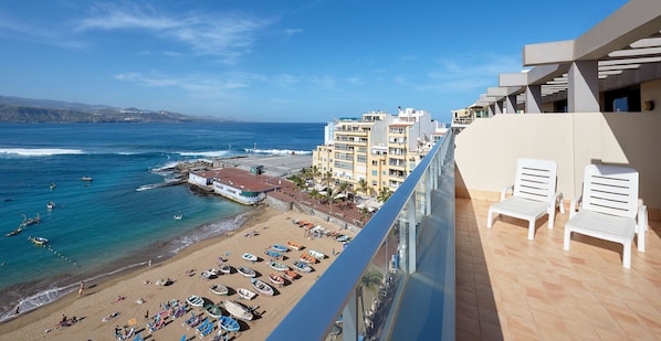 Accommodatie ligt op het strand