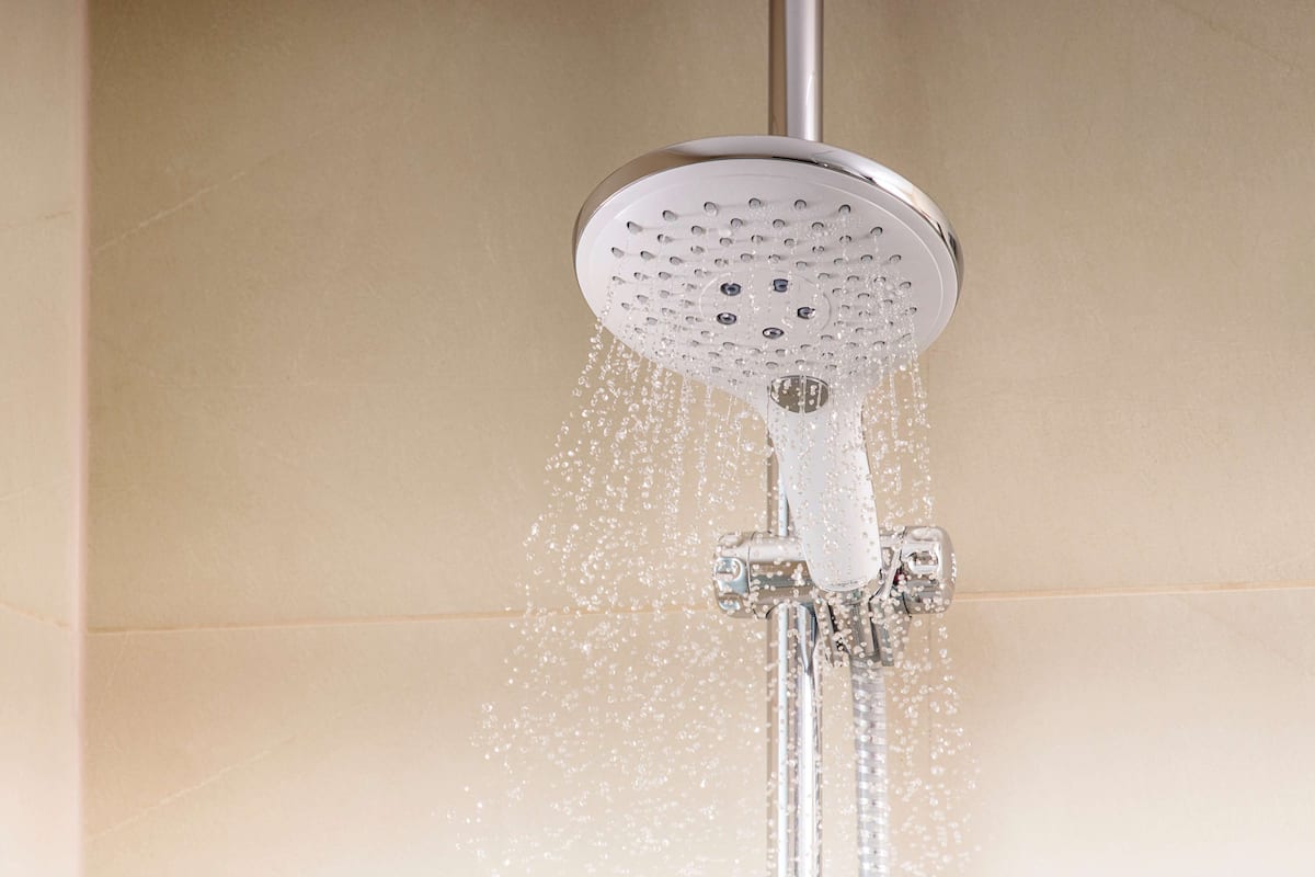 deep-soaking bathtub, rainfall showerhead, eco-friendly toiletries