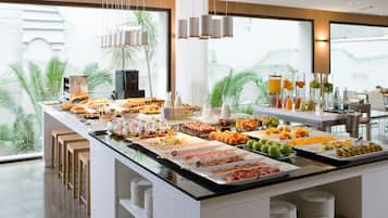 Daily buffet breakfast for a fee