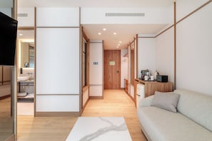 Down duvets, minibar, in-room safe, desk