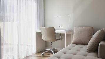 Minibar, in-room safe, desk, blackout curtains