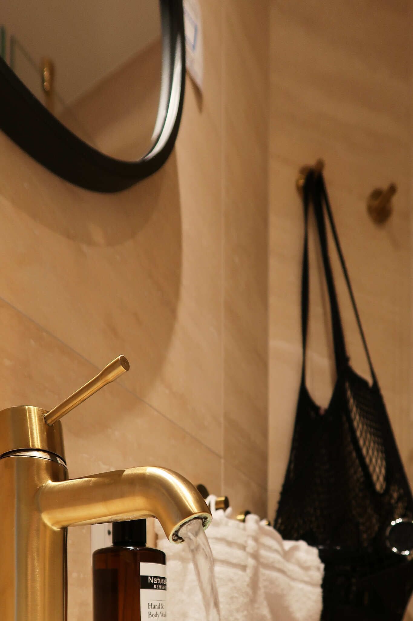 superior double room | bathroom | designer toiletries, hair dryer, towels, soap