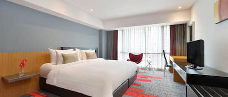 In-room safe, blackout drapes, soundproofing, iron/ironing board