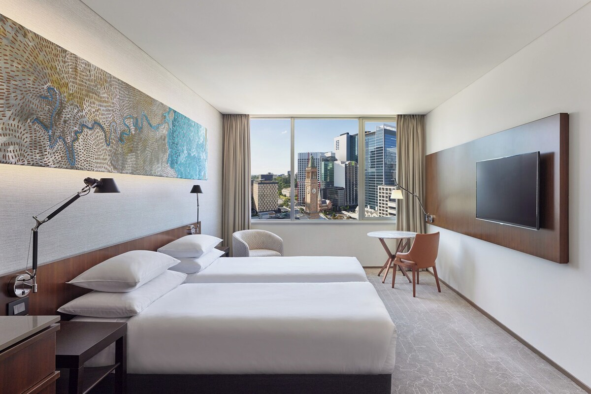 Room, 2 Double Beds (High Floor) | City view