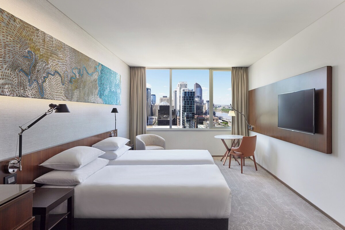 Room, 2 Double Beds (With View) | 1 bedroom, premium bedding, minibar, in-room safe