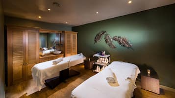 Sauna, hot tub, body treatments, aromatherapy, body wraps, body scrubs