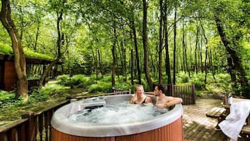 Woodland Lodge, Hot Tub | Terrace/patio