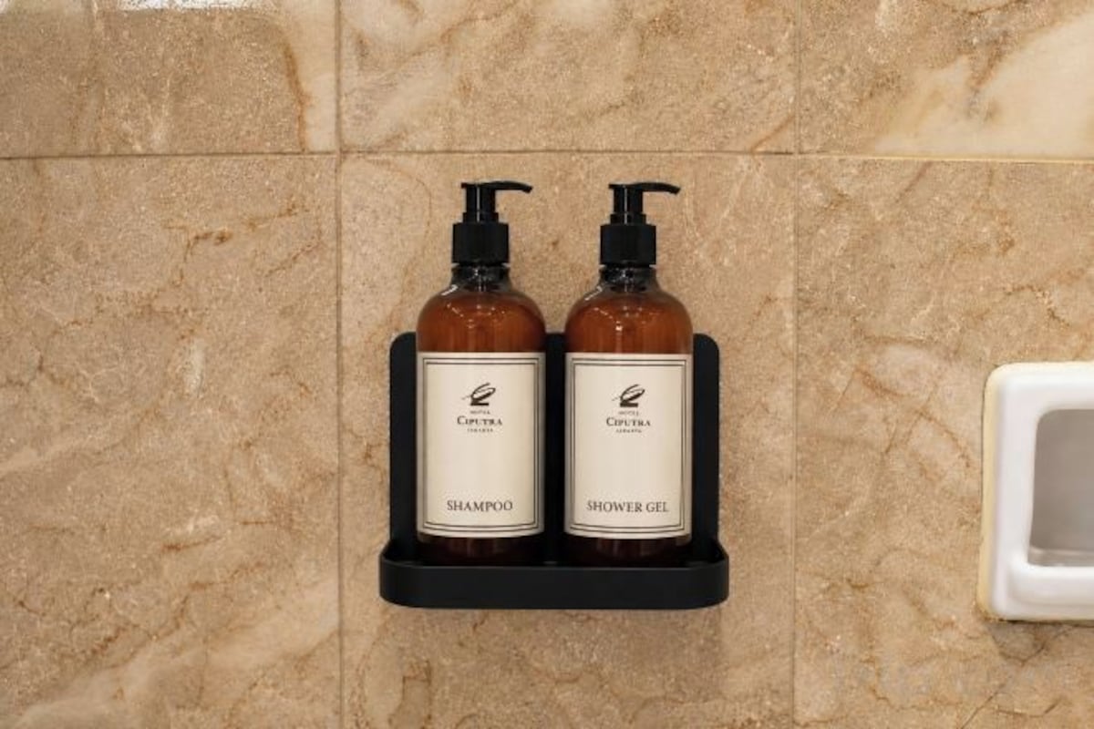 Free toiletries, hair dryer, slippers, towels