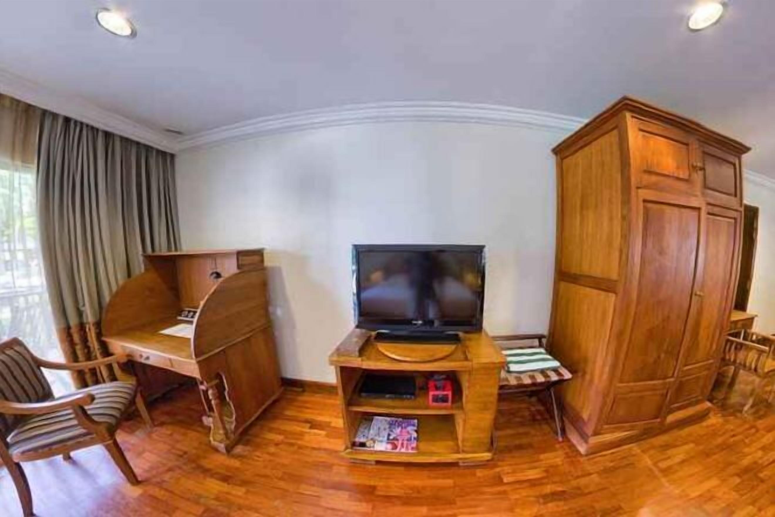 42-inch LCD TV with satellite channels, TV