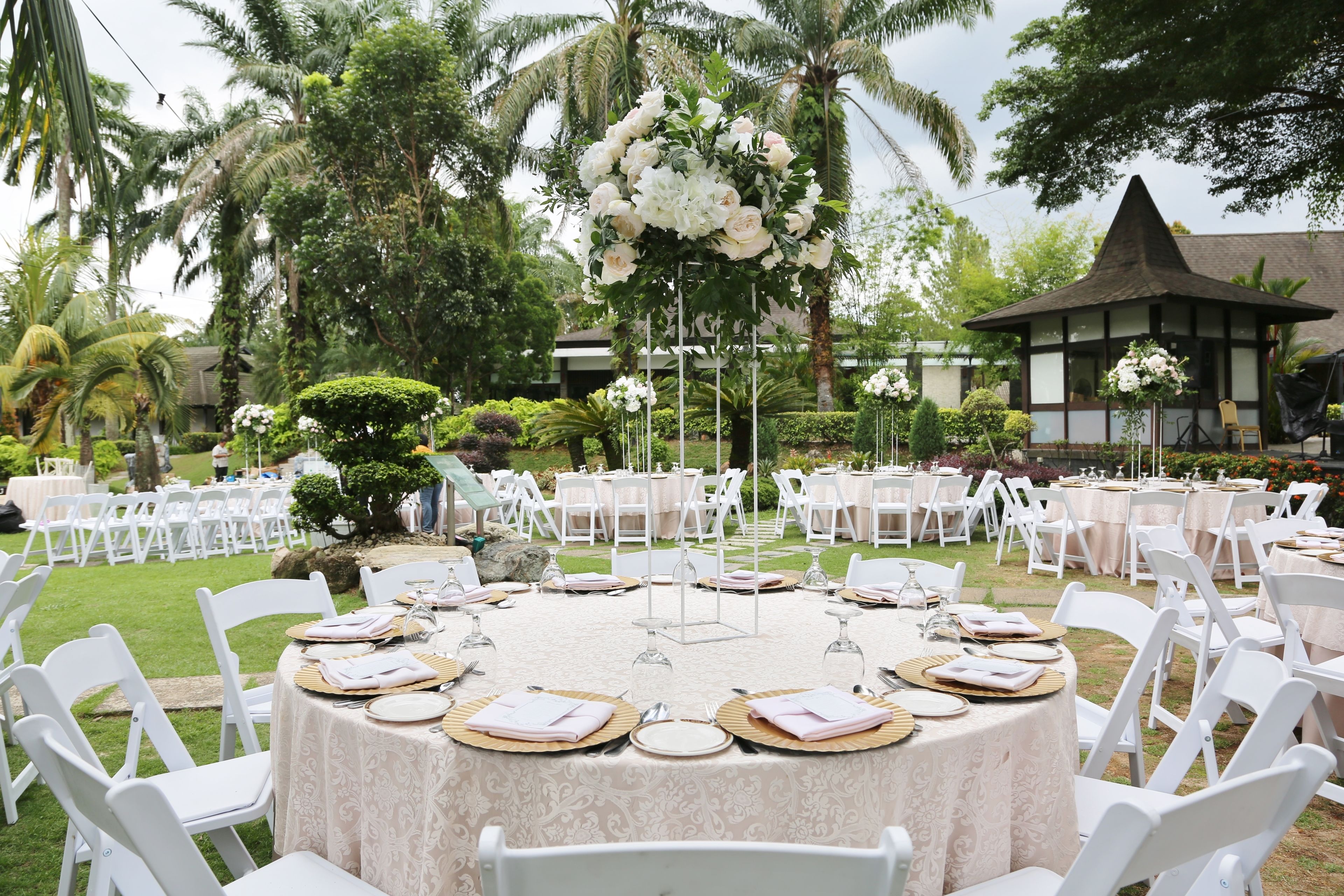 outdoor wedding area