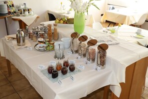 Daily buffet breakfast (EUR 12 per person)