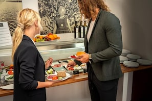 Daily buffet breakfast (EUR 17 per person)