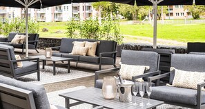 Outdoor wedding area
