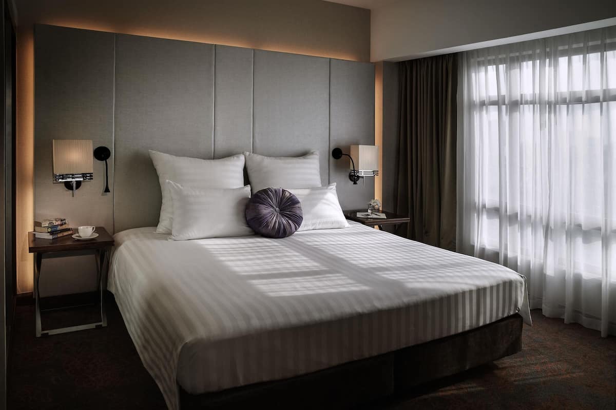 Executive-Suite, 1 King-Bett und Schlafsofa, Zutritt zur Club Lounge | Bettwäsche aus ägyptischer Baumwolle, hochwertige Bettwaren